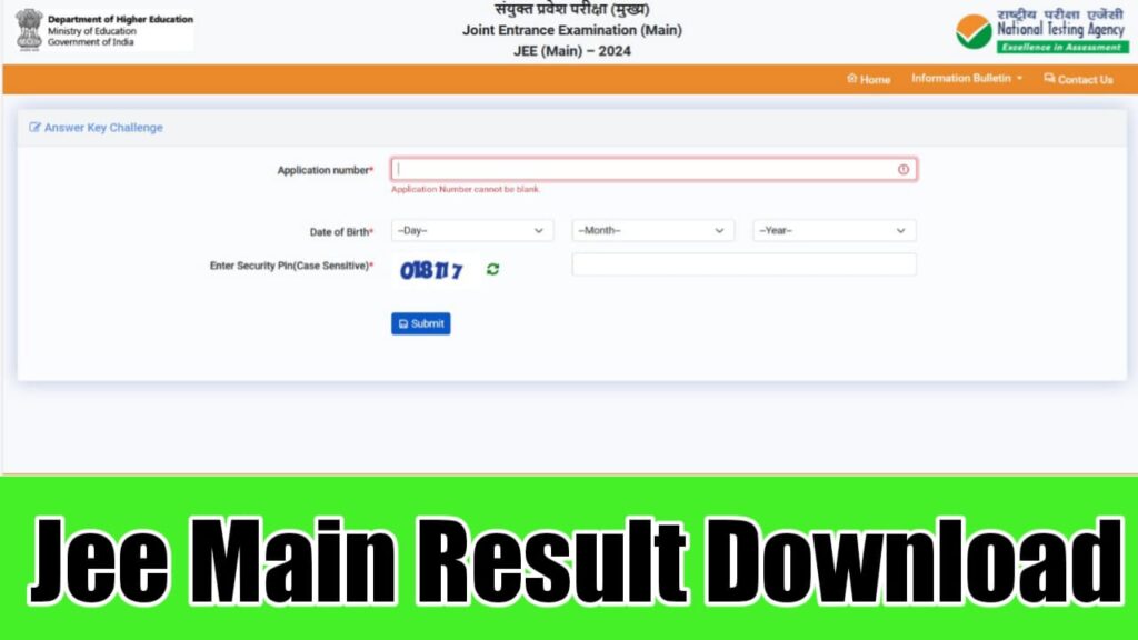 JEE Mains Result 2024 Session 2