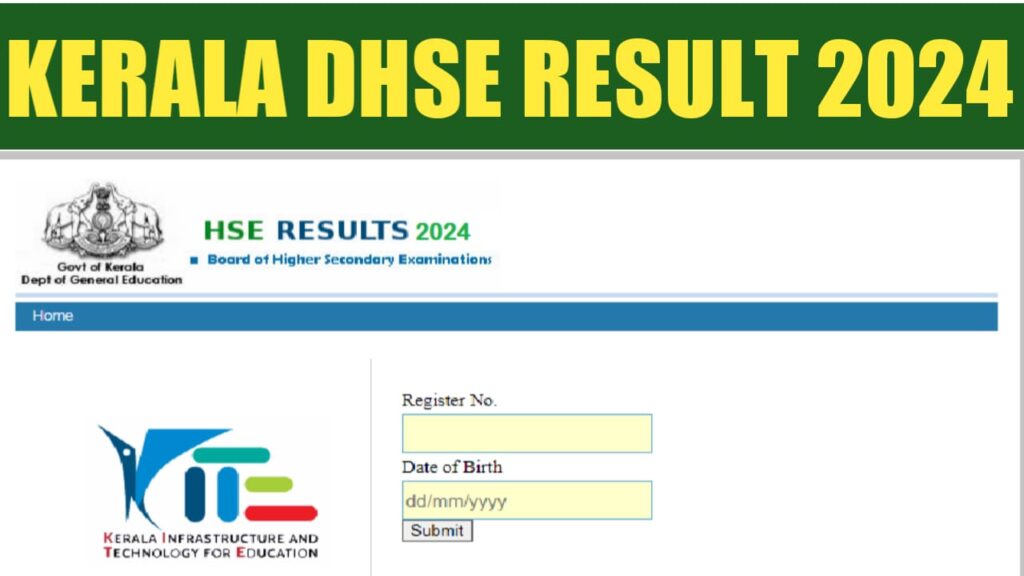 Kerala Dhse Result 2024